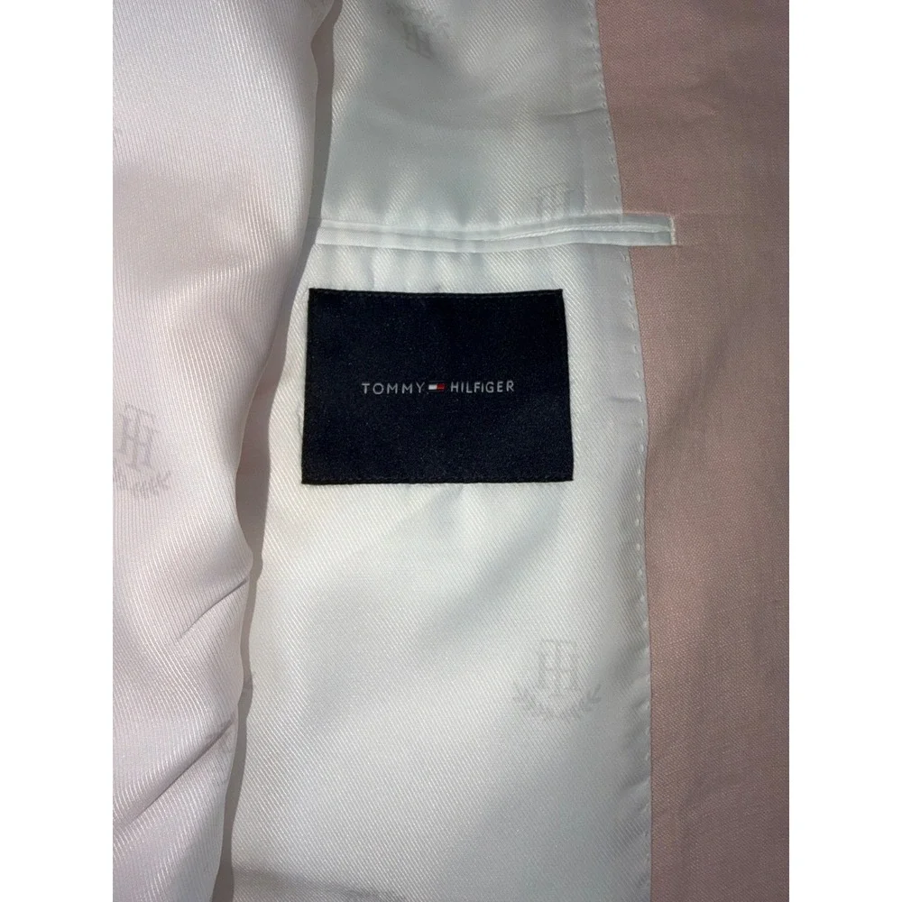 Tommy Hilfiger Men's 38R Linen Sport Coat Light Pink Conrad Blazer NWT $295
